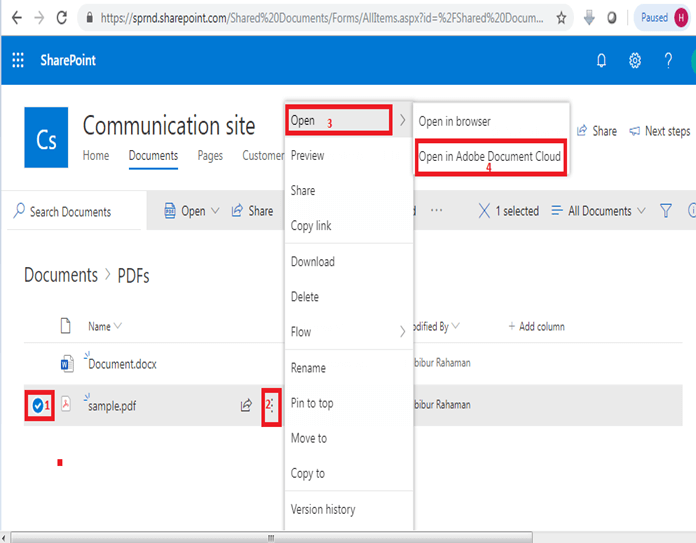 How To Edit PDF Files In SharePoint Online